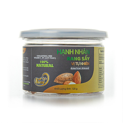 hạnh nhân rang xay