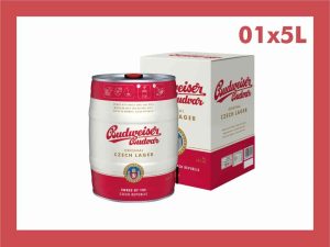 Bia Budweiser Budvar 5 Tiệp Bom 5 Lit