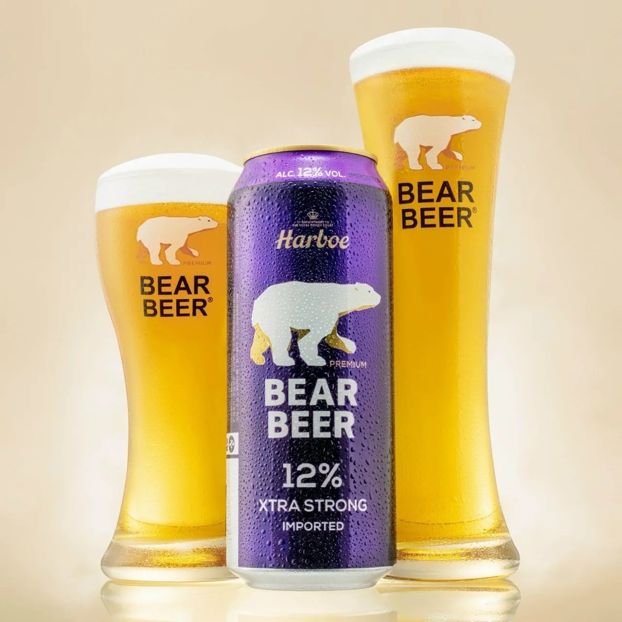 Bia Gấu Bear Beer Extra Strong 12% Đức Lốc 6 Lon 500ml