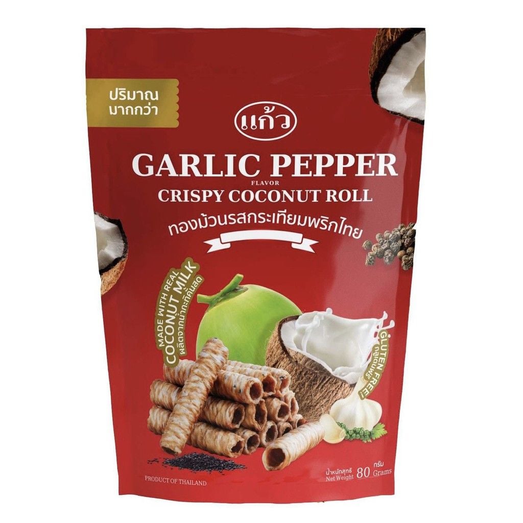 Bánh Cuốn Dừa Thái Lan Kaew Tỏi Tiêu