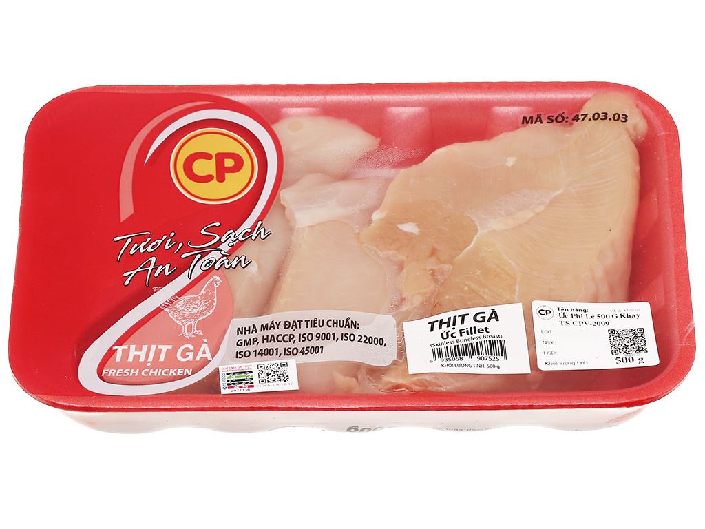 Ức Gà Phi Lê CP 500g