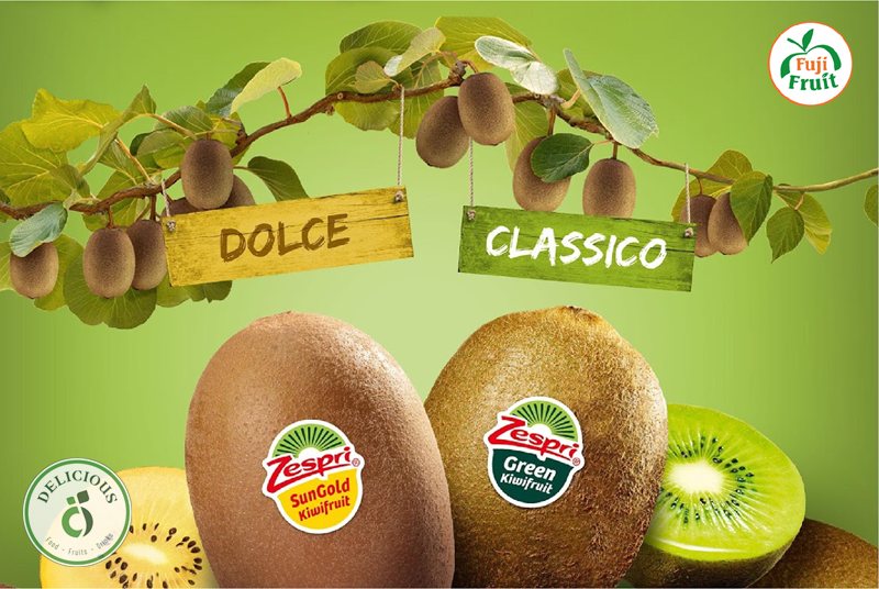 Kiwi vàng và kiwi xanh - Nhìn vỏ: bên lông, bên nhẵn